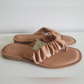 Women Blossom Scrunched Flip Flop Sandals - A New Days