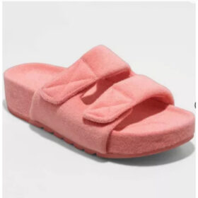 Remi platform Slide Sandala -Coral Orange - A New Day