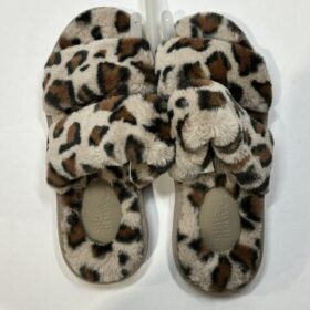 Womens Royal Leopard Slides Slippers - Stars Above