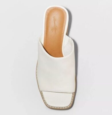 Women's Gabby Platform Heels - Universal Thread Cream 9.5 Memory Foam